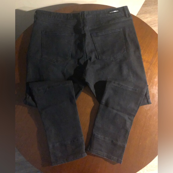 NWOT Fashion Nova Ryda Moto Skinny Jean - Black Size 42 - Picture 14 of 16